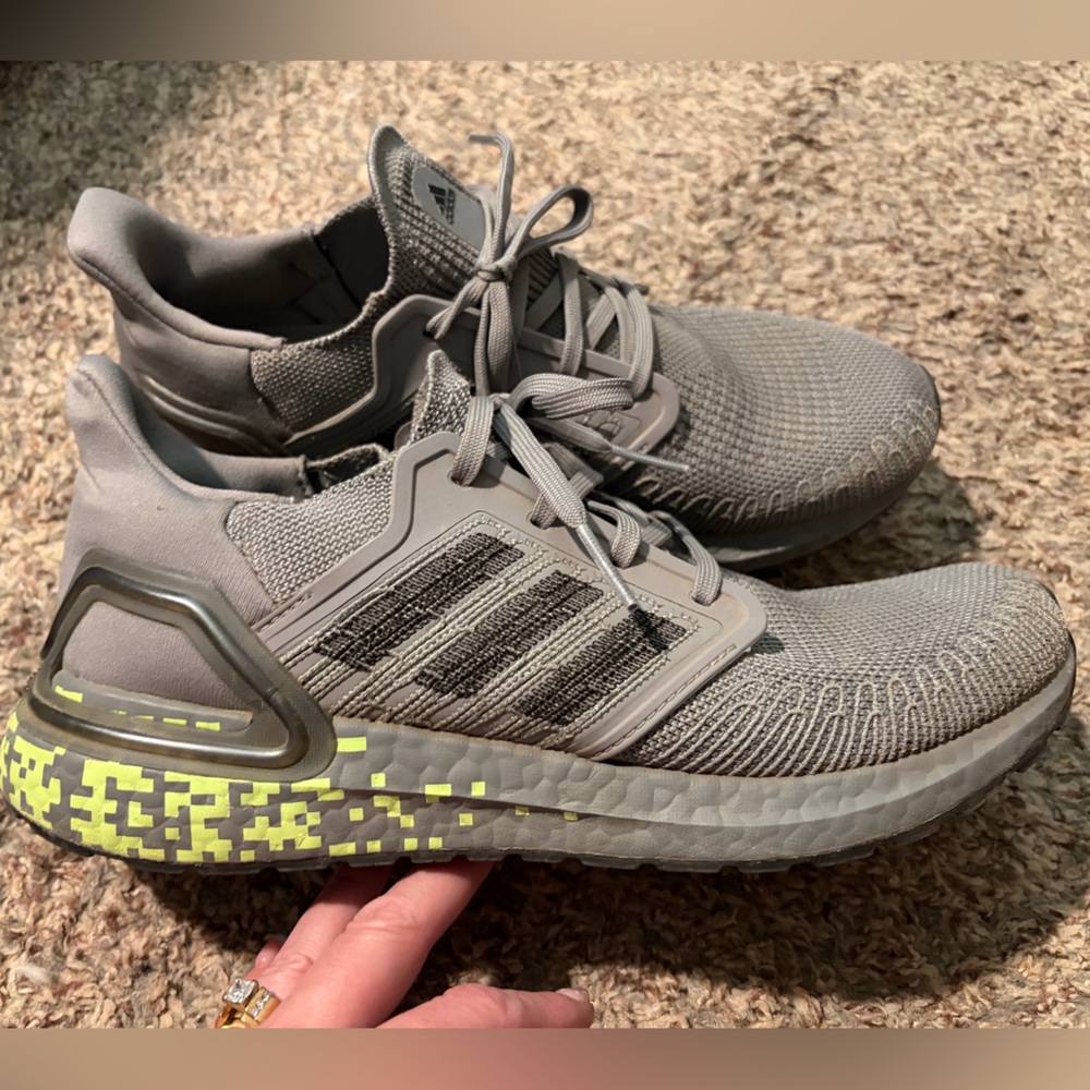 Women’s Adidas Ultra boost Gray Knit Training Sneakers